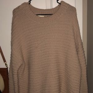 cable knit oversized sweater